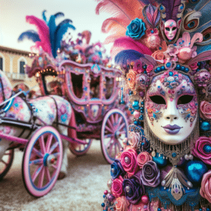 Carnival in Punta Marina: Marina Parish wins prize for best carriage. "Punta Park" takes second place and "Super Mario" lands in third. Andrea Magnanensi wins best mask award. Despite bad weather, huge turnout for parade.
