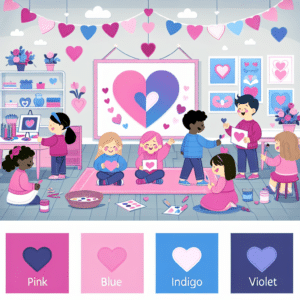 I bambini scoprono l'amore nel giorno di San Valentino: disegni, lettere d'amore e piccoli regali fatti a mano per esprimere i sentimenti.