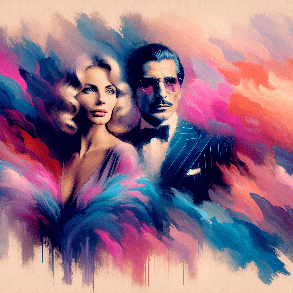 Barbara Bouchet e Luigi Borghese, una coppia affiatata nel cinema e nella vita, un legame che ha resistito a ogni sfida, un'icona di stile e amore italiani.